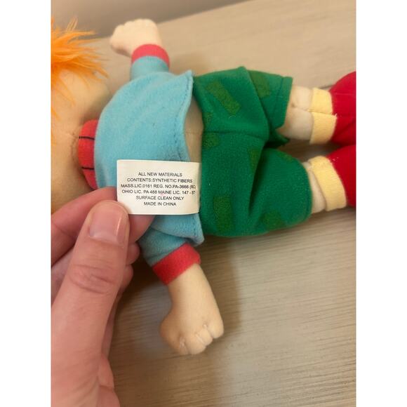 VTG Chuckie Rugrats Plush Doll Nickelodeon Vintage Toy 2000 Stuffed Animal - Picture 5 of 6